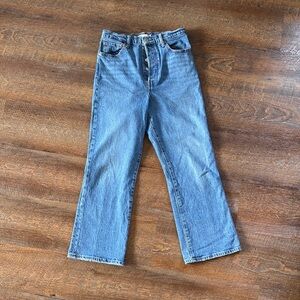 Levi's Ribcage Crop Boot Denim Jeans